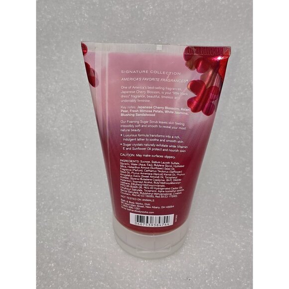 Japanese Cherry Blossom Foaming Sugar Scrub Bath & Body Works 8 Oz - Picture 2 of 2